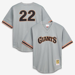 Gray Will Clark San Francisco Giants Mitchell & Ness Authentic Batting Practice Jersey