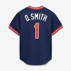 Navy Ozzie Smith St. Louis Cardinals Mitchell & Ness Authentic Batting Practice Jersey