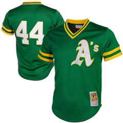 Green Reggie Jackson Athletics Mitchell & Ness Authentic Batting Practice Jersey