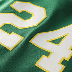 Green Rickey Henderson Athletics Mitchell & Ness Authentic Batting Practice Jersey
