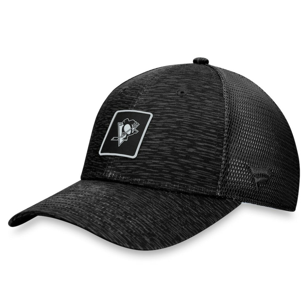 NHL Pittsburgh Penguins Fanatics Women's Authentic Pro Road Trucker Adjustable Hat – Black