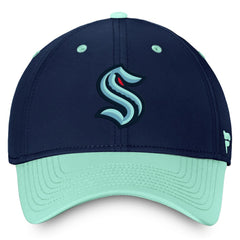 NHL Seattle Kraken Fanatics Authentic Pro Rink Two-Tone Flex Hat – Deep Sea Blue/Light Blue