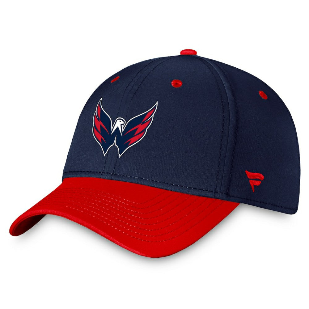 NHL Washington Capitals Fanatics Authentic Pro Rink Two-Tone Flex Hat – Navy/Red