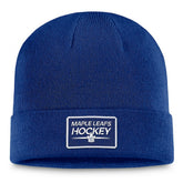 NHL Toronto Maple Leafs Fanatics Authentic Pro Cuffed Knit Hat – Blue