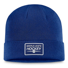 NHL Toronto Maple Leafs Fanatics Authentic Pro Cuffed Knit Hat – Blue
