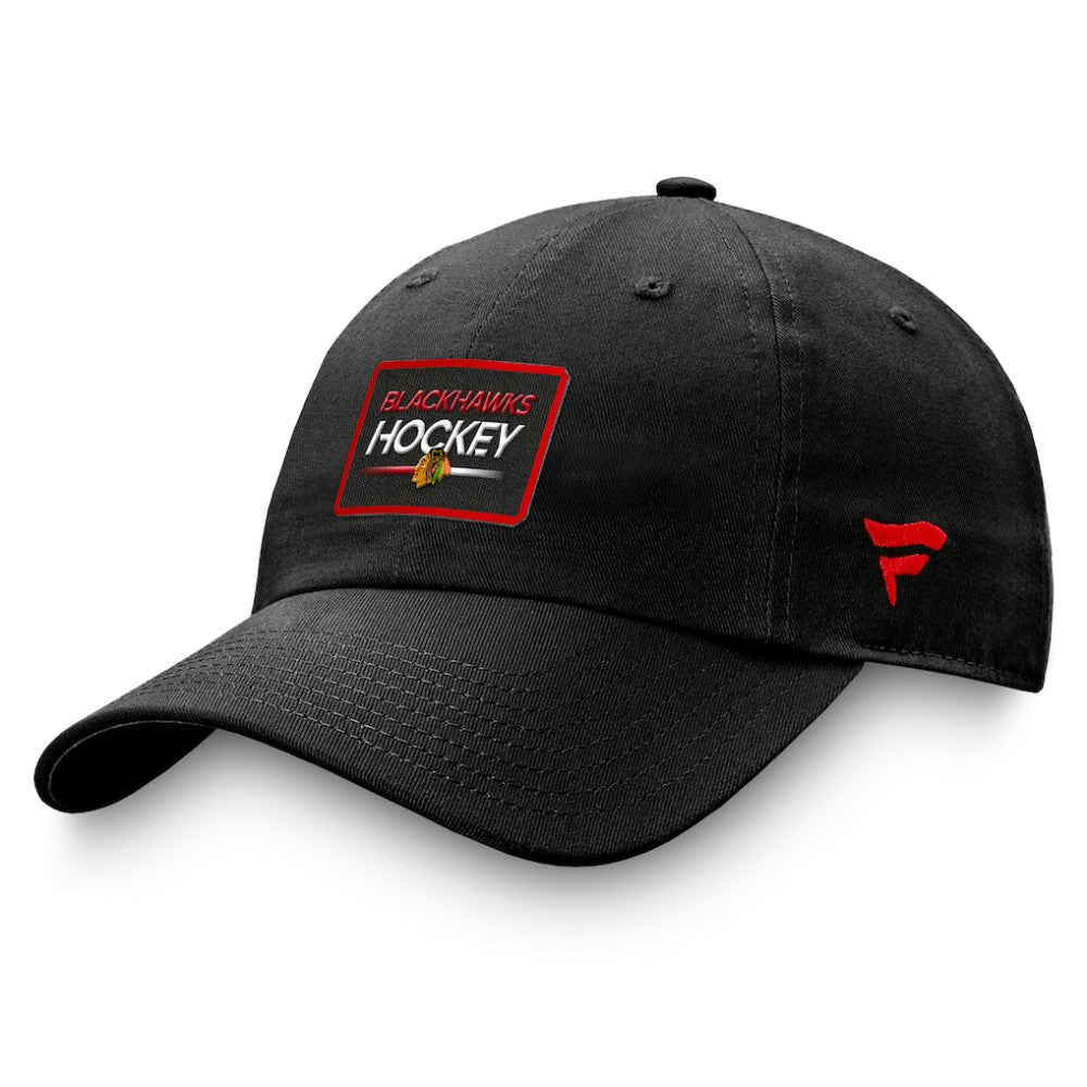 NHL Chicago Blackhawks Fanatics Authentic Pro Prime Adjustable Hat – Black