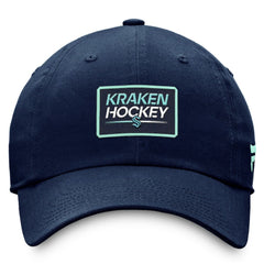 NHL Seattle Kraken Fanatics Authentic Pro Prime Adjustable Hat – Deep Sea Blue