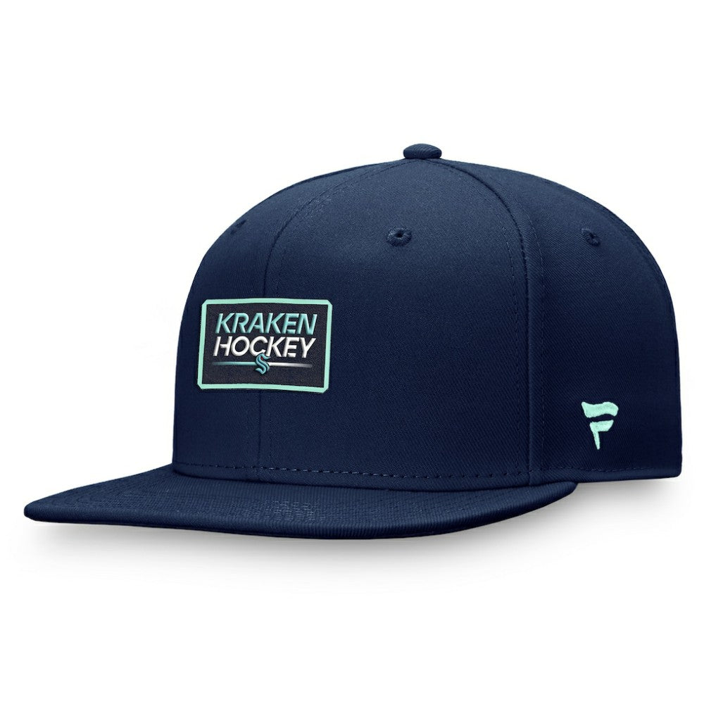 NHL Seattle Kraken Fanatics Authentic Pro Prime Snapback Hat – Deep Sea Blue