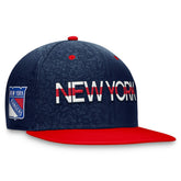 NHL New York Rangers Fanatics Authentic Pro Rink Two-Tone Snapback Hat – Navy/ Red