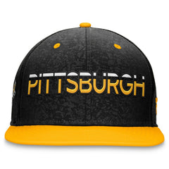NHL Pittsburgh Penguins Fanatics Authentic Pro Rink Two-Tone Snapback Hat – Black/Gold