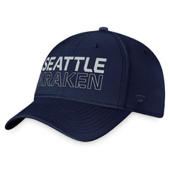 NHL Seattle Kraken Fanatics Authentic Pro Road Flex Hat – Deep Sea Blue