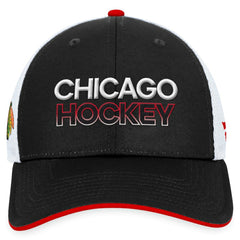 NHL Chicago Blackhawks Fanatics Authentic Pro Rink Trucker Adjustable Hat
