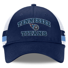 Fundamentals Side Stripe Trucker Adjustable Hat - Tennessee Titans Hats