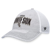 Heather Gray/White Chicago White Sox Fanatics Logo Trucker Adjustable Hat