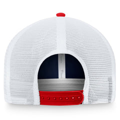 Navy/Red Boston Red Sox Fanatics Two-Tone Patch Trucker Adjustable Hat
