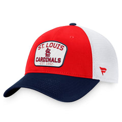 Red/Navy St. Louis Cardinals Fanatics Two-Tone Patch Trucker Adjustable Hat