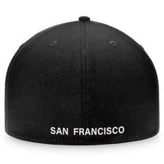 Black San Francisco Giants Fanatics Gothic Script Fitted Hat