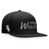 Black Chicago White Sox Fanatics Script Snapback Hat