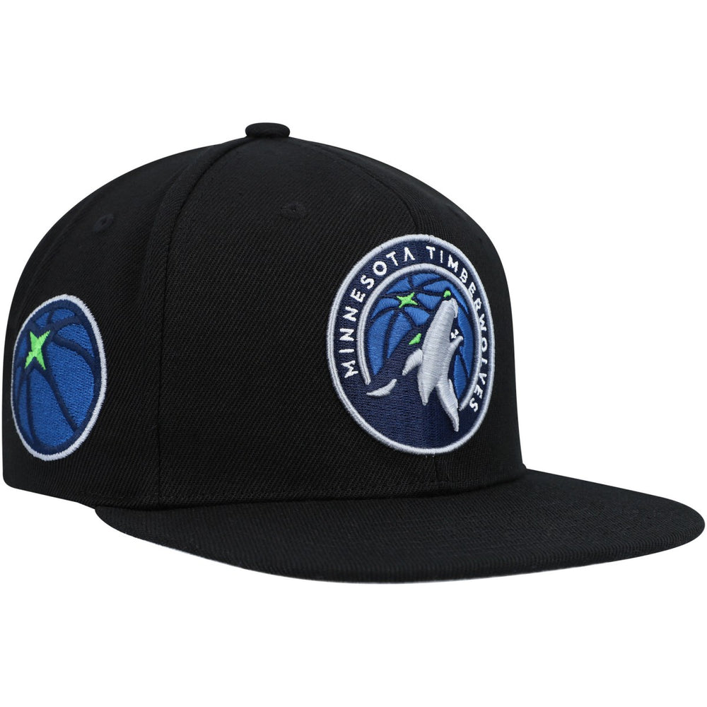Mitchell & Ness Minnesota Timberwolves Side Core 2.0 Snapback Hat