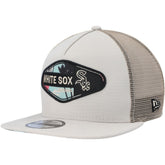 Natural Chicago White Sox New Era Retro Beachin' Patch A-Frame Trucker 9FIFTY Snapback Hat