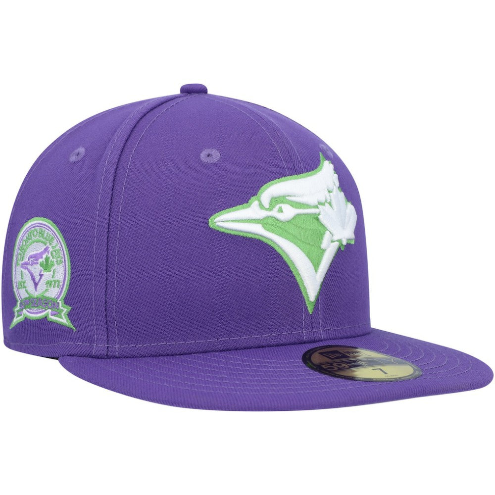 Purple Toronto Blue Jays New Era Lime Side Patch 59FIFTY Fitted Hat