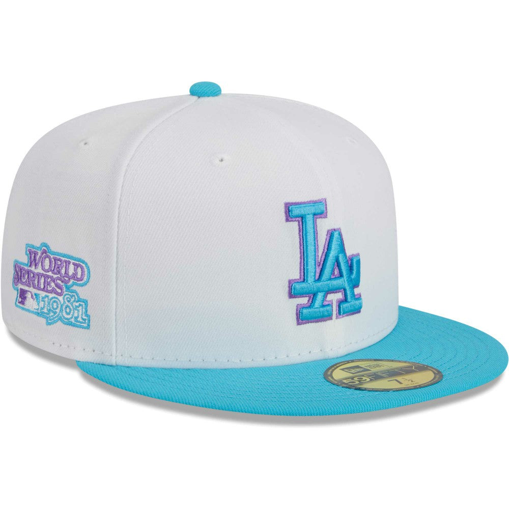 White Los Angeles Dodgers New Era Vice 59FIFTY Fitted Hat