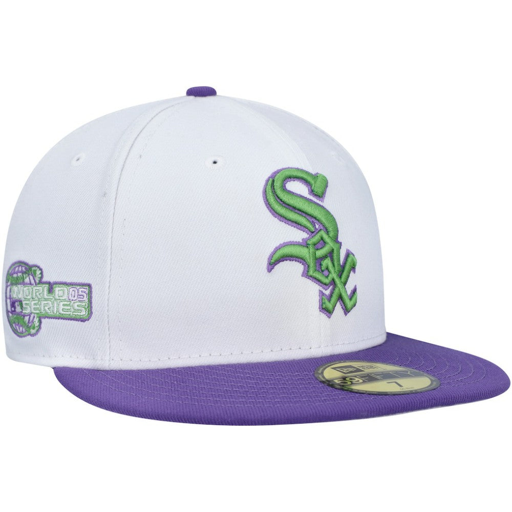 White Chicago White Sox New Era Side Patch 59FIFTY Fitted Hat