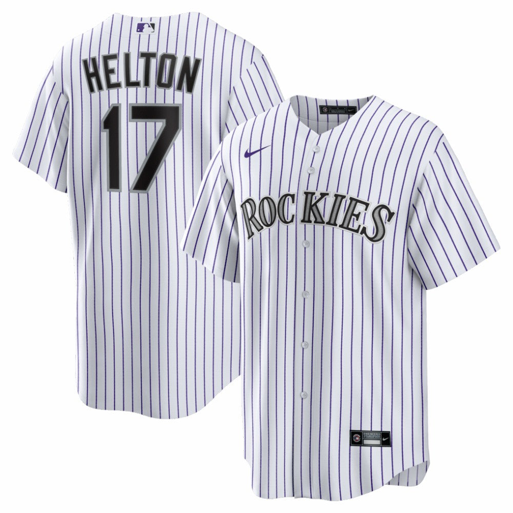 White Todd Helton Colorado Rockies Nike Home Retired Player Replica Jersey