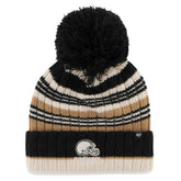 '47 Women's Barista Cuffed Knit Hat with Pom - Cleveland Browns Hats