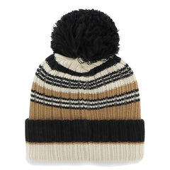 '47 Women's Barista Cuffed Knit Hat with Pom - New Orleans Saints Hats