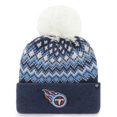 '47 Women's Elsa Cuffed Knit Hat with Pom - Tennessee Titans Hats