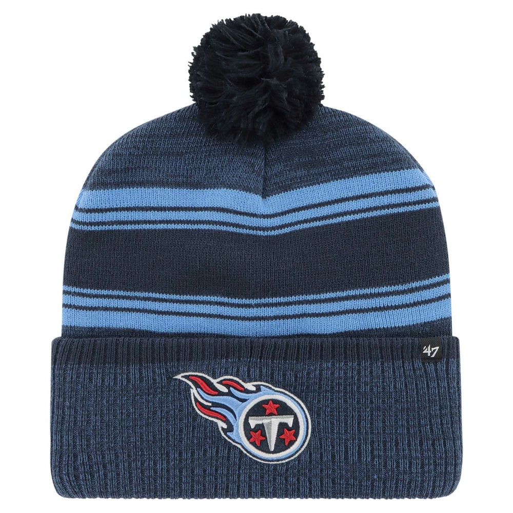 '47 Fadeout Cuffed Knit Hat with Pom - Tennessee Titans Hats