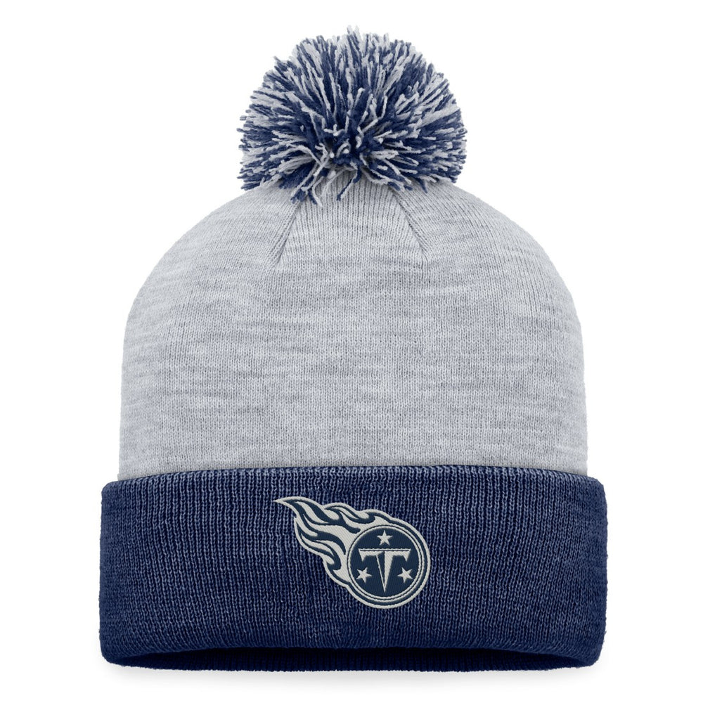 Women's Cuffed Knit Hat with Pom - Tennessee Titans Hats