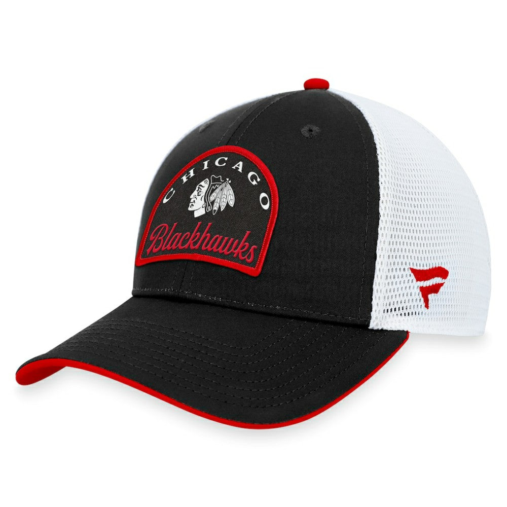 NHL Chicago Blackhawks Fanatics Fundamental Adjustable Hat