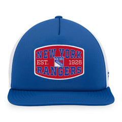 NHL New York Rangers Fanatics Foam Front Patch Trucker Snapback Hat