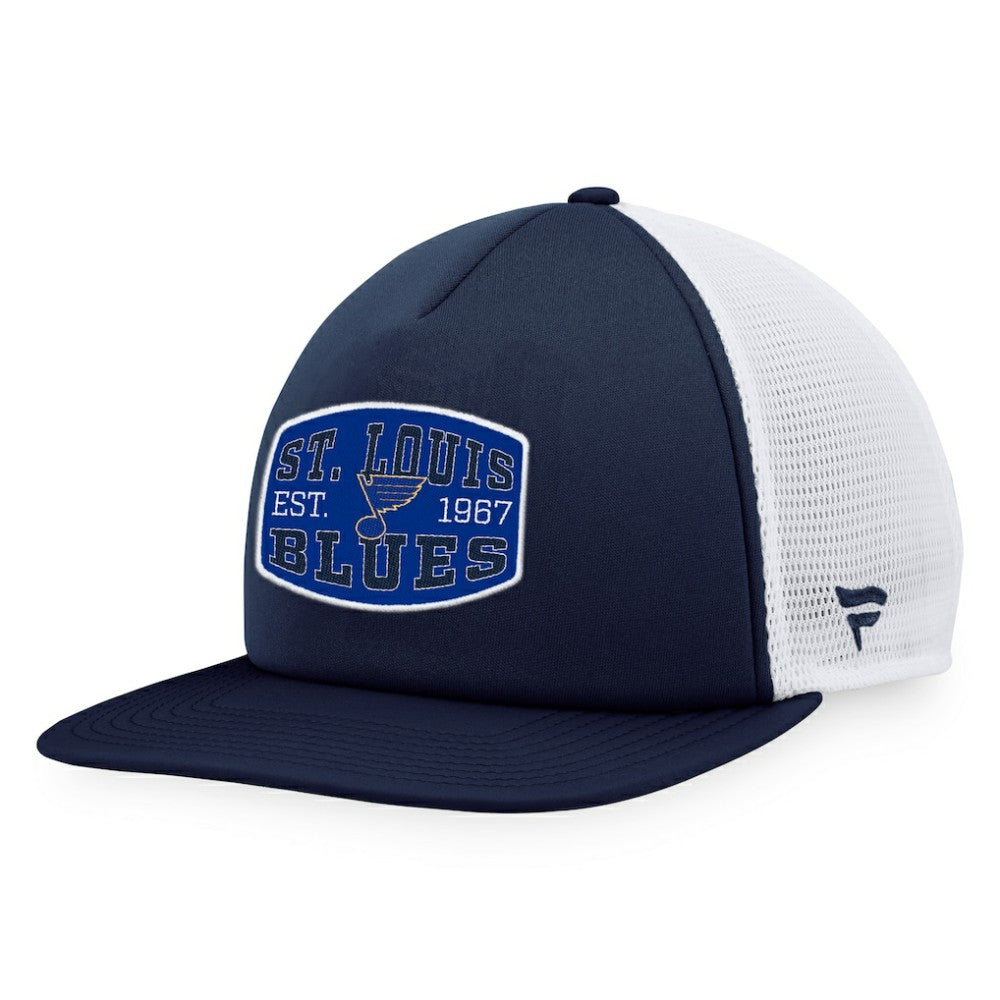 NHL St. Louis Blues Fanatics Foam Front Patch Trucker Snapback Hat
