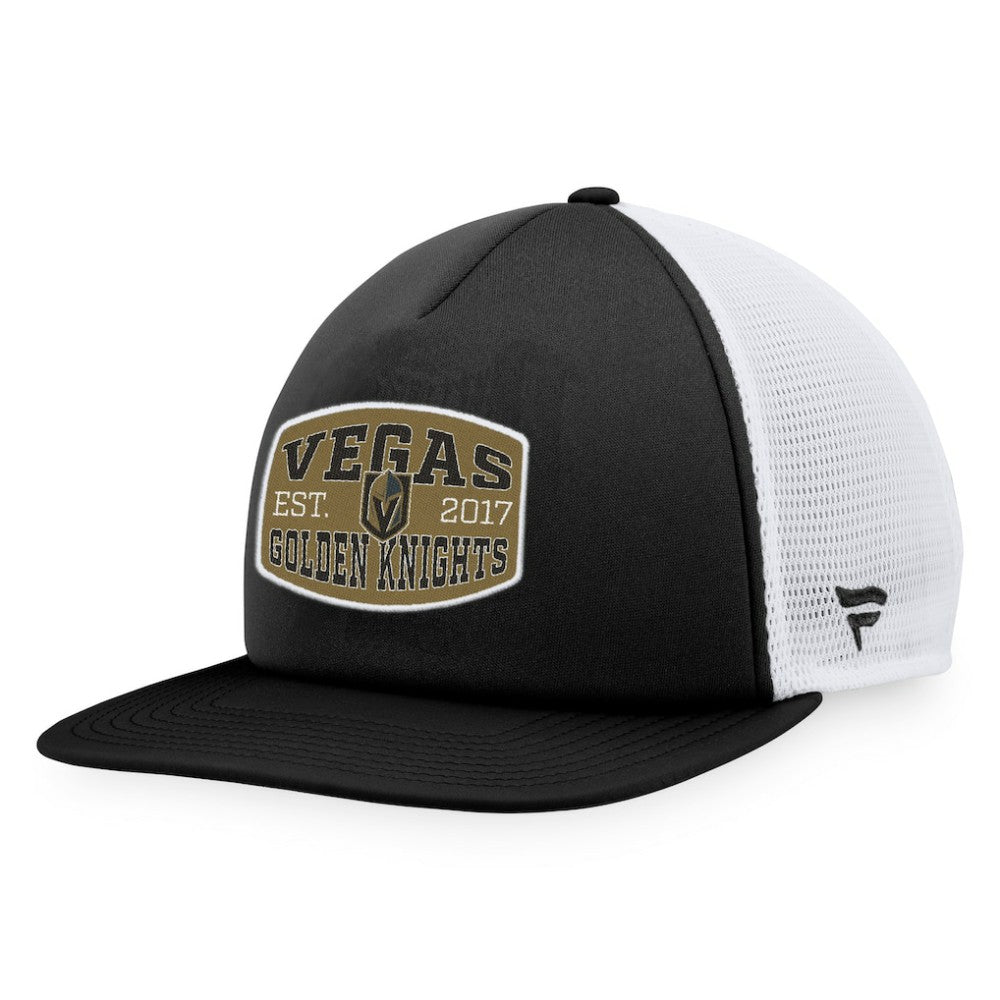 NHL Vegas Golden Knights Fanatics Foam Front Patch Trucker Snapback Hat