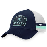NHL Seattle Kraken Fanatics Fundamental Striped Trucker Adjustable Hat