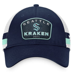 NHL Seattle Kraken Fanatics Fundamental Striped Trucker Adjustable Hat