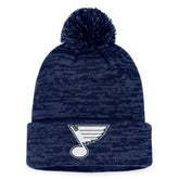 NHL St. Louis Blues Fanatics Fundamental Cuffed Knit Hat with Pom