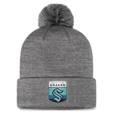 NHL Seattle Kraken Fanatics Authentic Pro Home Ice Cuffed Knit Hat with Pom