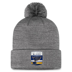 NHL St. Louis Blues Fanatics Authentic Pro Home Ice Cuffed Knit Hat with Pom