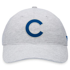 Gray Chicago Cubs Fanatics Logo Adjustable Hat