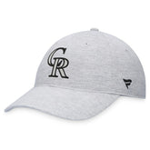 Gray Colorado Rockies Fanatics Logo Adjustable Hat