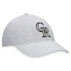 Gray Colorado Rockies Fanatics Logo Adjustable Hat