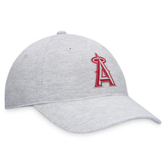 Gray Los Angeles Angels Fanatics Logo Adjustable Hat