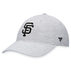 Gray San Francisco Giants Fanatics Logo Adjustable Hat
