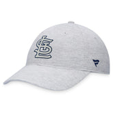 Gray St. Louis Cardinals Fanatics Logo Adjustable Hat