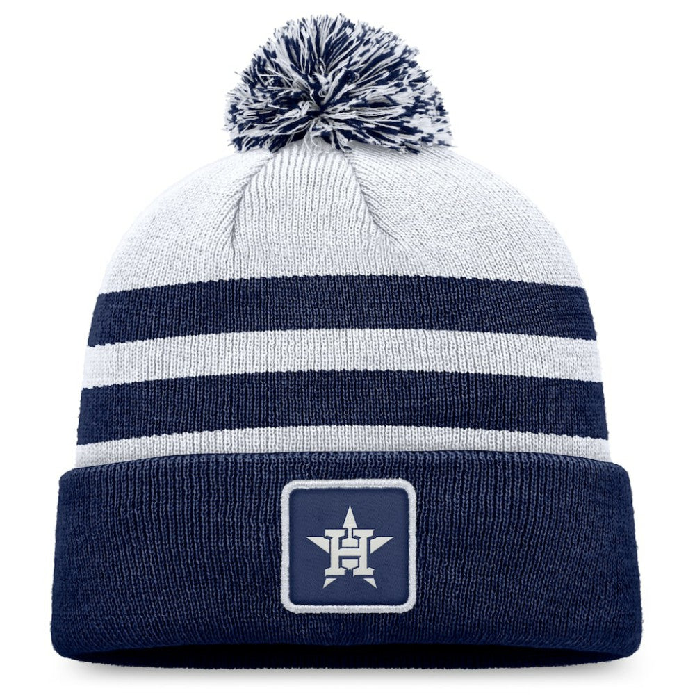 Gray Houston Astros Fanatics Cuffed Knit Hat with Pom