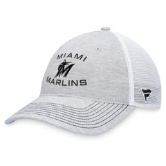 Gray Miami Marlins Fanatics Trucker Adjustable Hat